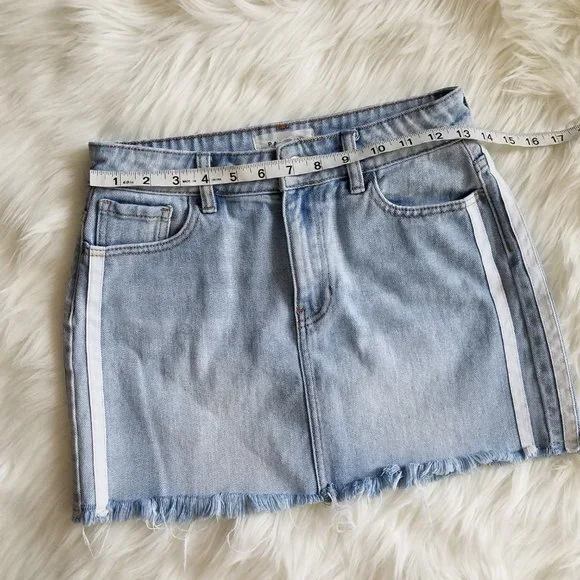 Pacsun Denim Mini Skirt Size 25 - Picture 10 of 11